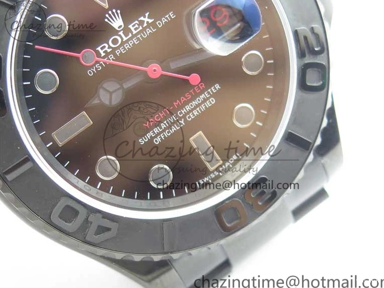 VR3135 Yacht-Master VRF Dial 116622 DLC Best Edition on Black Bracelet DLC 0425